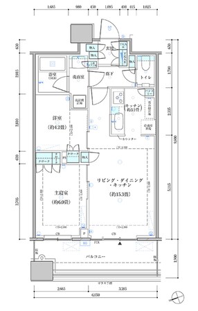 パークタワー勝どき　サウス棟の物件間取画像